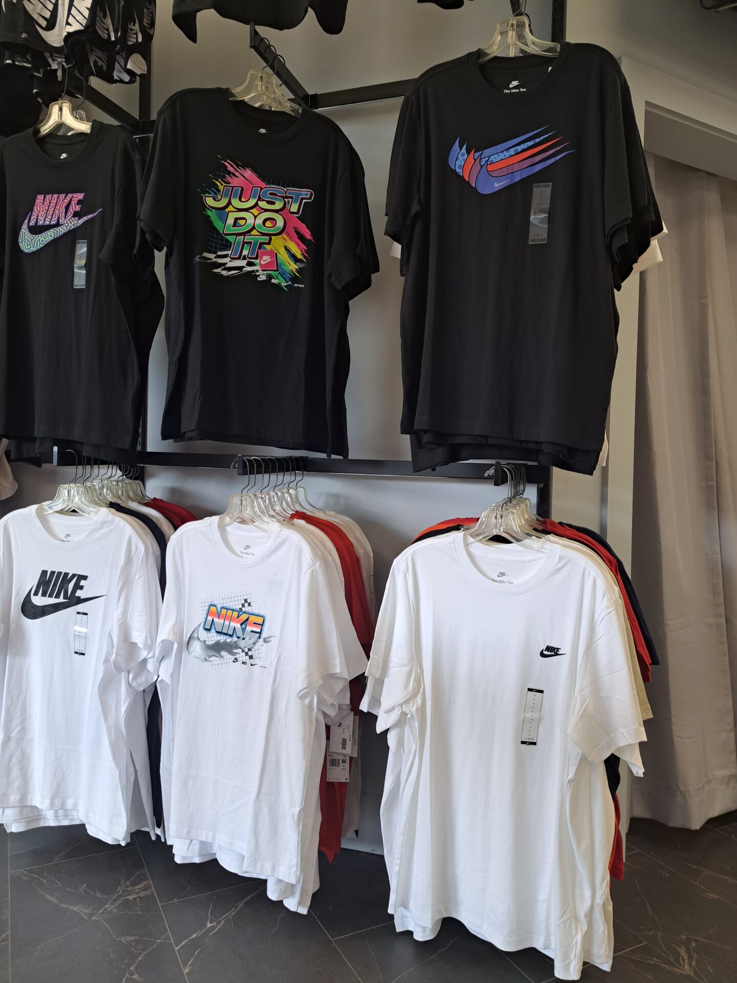 Apparel 9 T-sharts in the rack